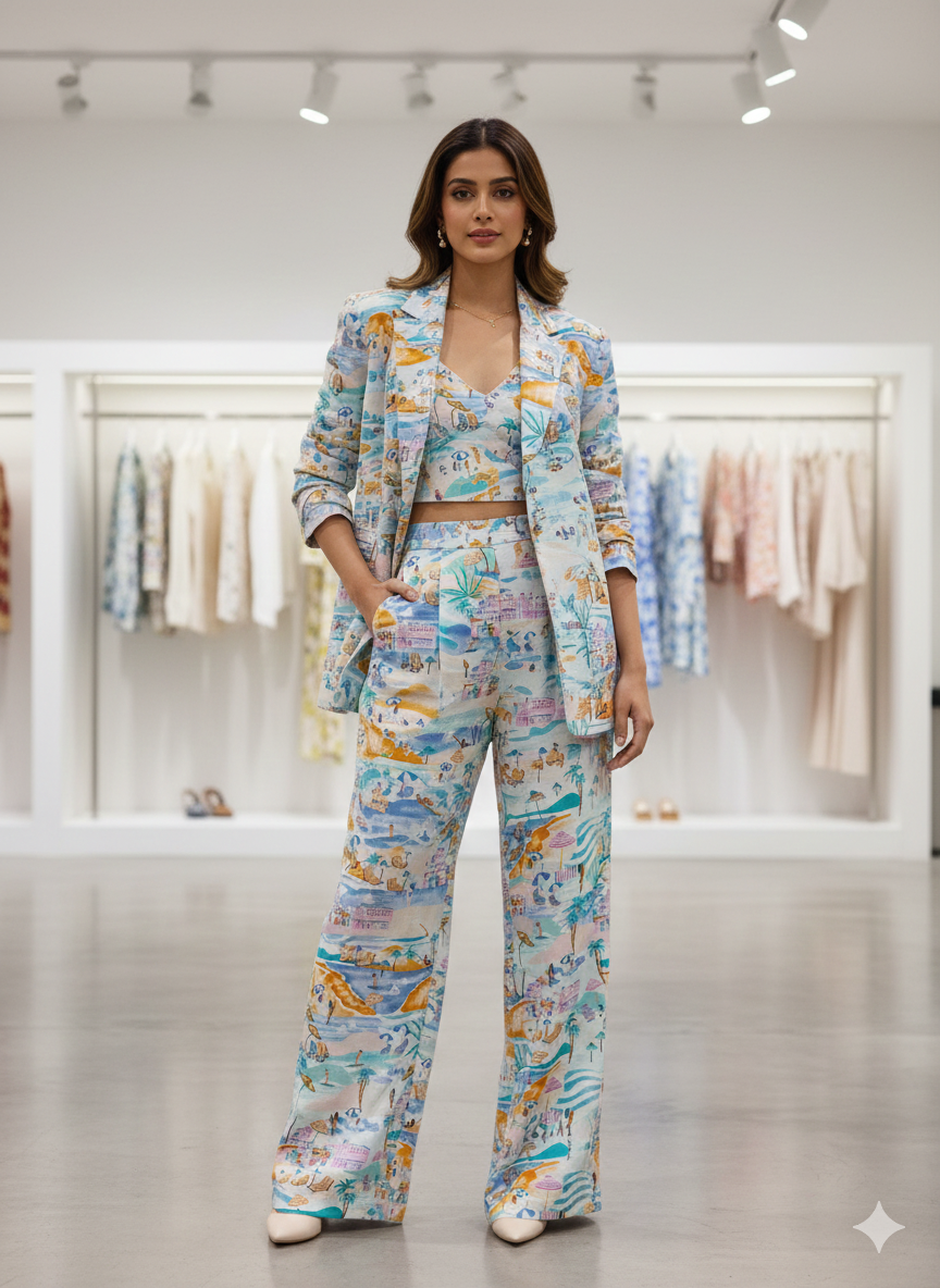 RAYON FABRIC GOA PRINT ❤️